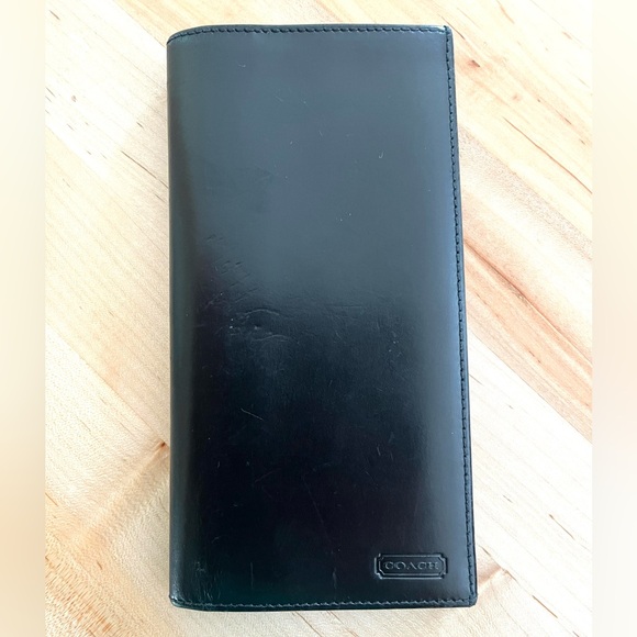 Coach Vintage Black Leather Wallet - Picture 1 of 9